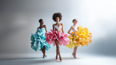 High Fashion Paper Dresses