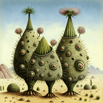 Alien Flora from Codex Seraphinianus