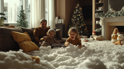 Christmas Family Living Room