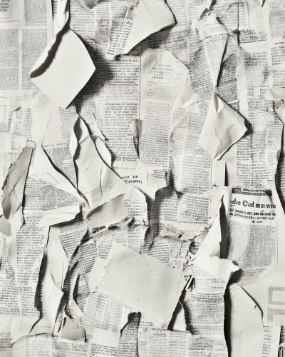 Collage of Ripped Newspaper