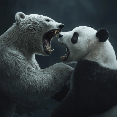 Polar Bear vs Giant Panda