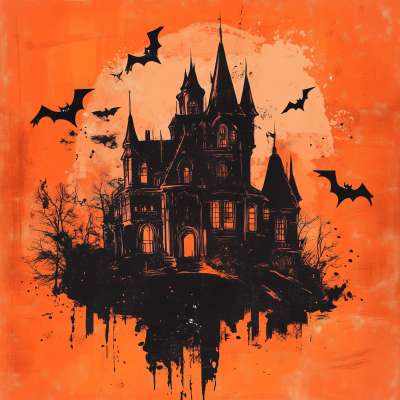 Vintage Halloween Town High Design