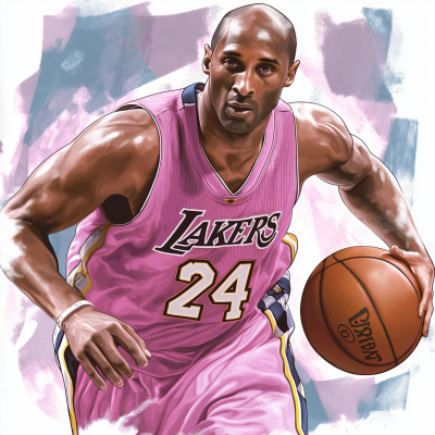 Kobe in Pink Jersey