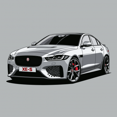 Metallic Silver Jaguar