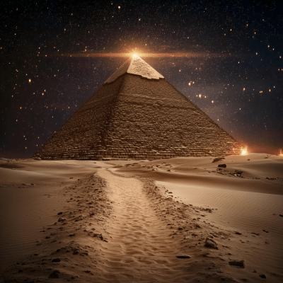 Pyramid at Night