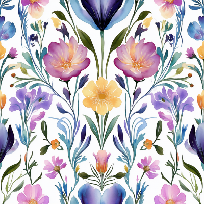 Art Deco Floral Pattern