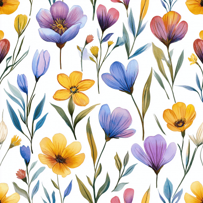 Art Deco Floral Pattern