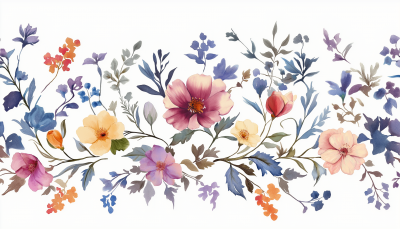 Victorian Floral Border