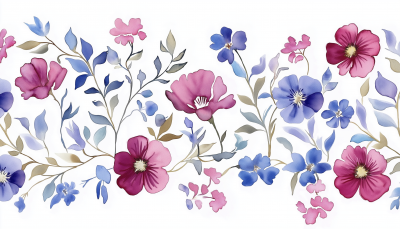 Victorian Floral Border