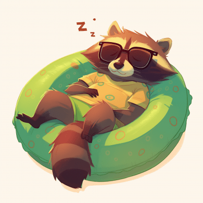 Relaxed Raccoon