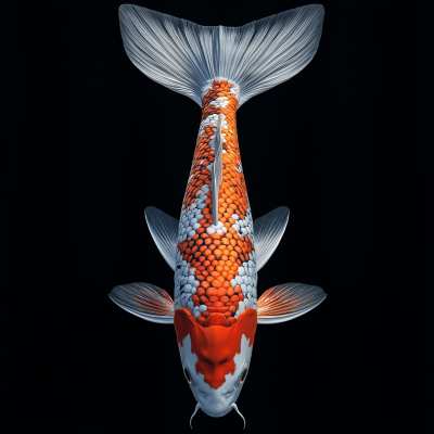Japanese Koi Carp View