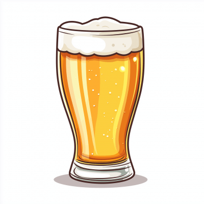 Beer Glass Illustration