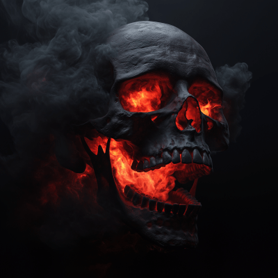 Dramatic Skull Glow