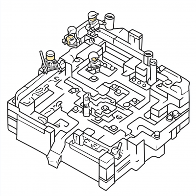 Lego Themed Maze for Kids