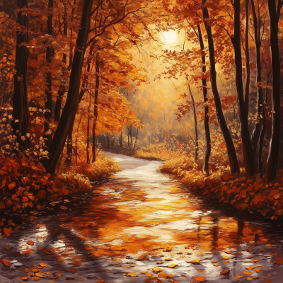 Autumn Forest Landscape