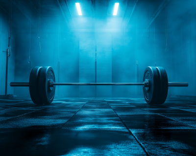 Moody Studio Background for Weightlifting Show