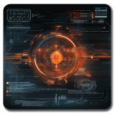 Futuristic Gaming Mouse Pad Design