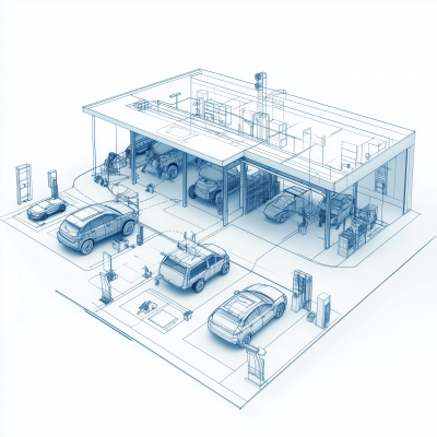 Vehicle Service Center Blueprint