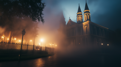 St Louis Cathedral at Night