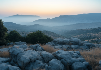 Dawn Landscape in Southern Lebanon