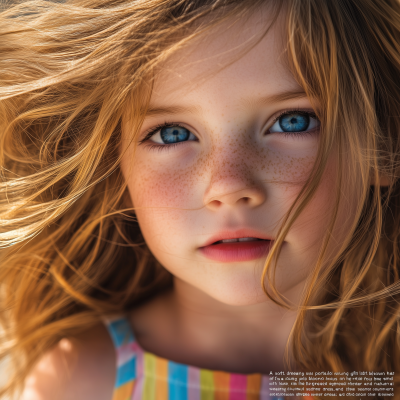 Dreamy Portrait of a Young Girl