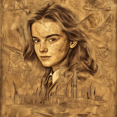 Hermione Graduation Illustration