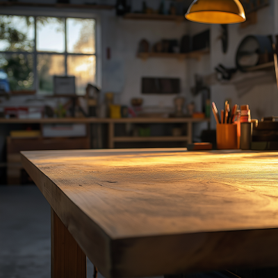 Workshop Table Close-up