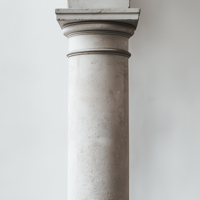 Simple White Pillar