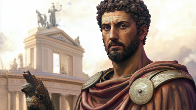 Drawing of Marcus Aurelius