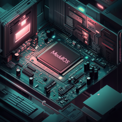 Isometric Circuit Board