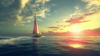 Sailboat at Sunset