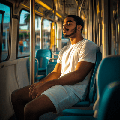 Bus Ride in Summer