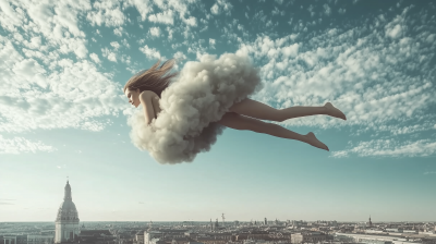 Dreamy Cloud Woman