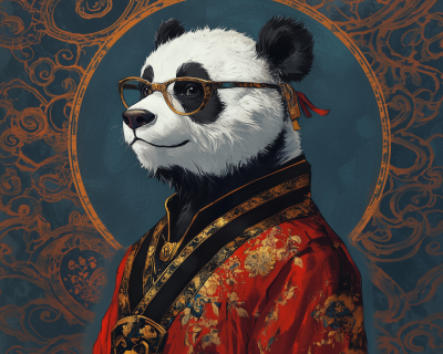 Panda Anthropomorphic Portrait