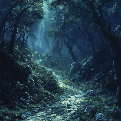 Mysterious Forest Path