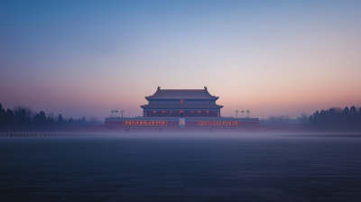 Twilight at Tiananmen Square