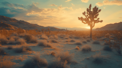 Beautiful Joshua Tree Desert Landscape