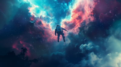 Astronaut in a Nebula