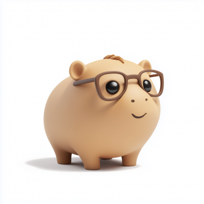 Cute 3D Capybara Icon