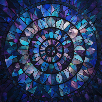 Dynamic Stained Glass Background