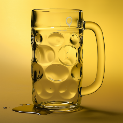 Empty Oktoberfest Style Beer Mug