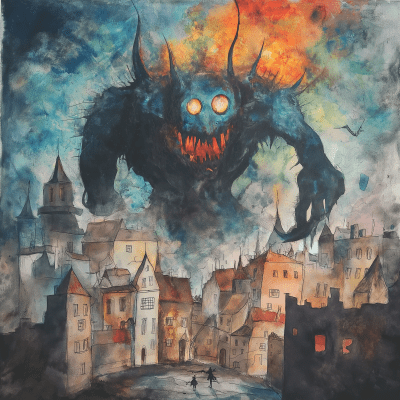 Golem Destroys The City