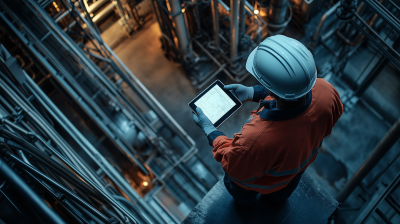 Worker in Oil Refinery