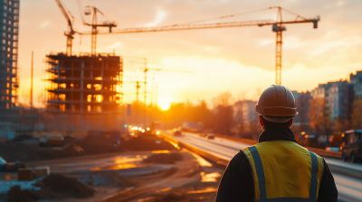 Golden Hour Highway Construction