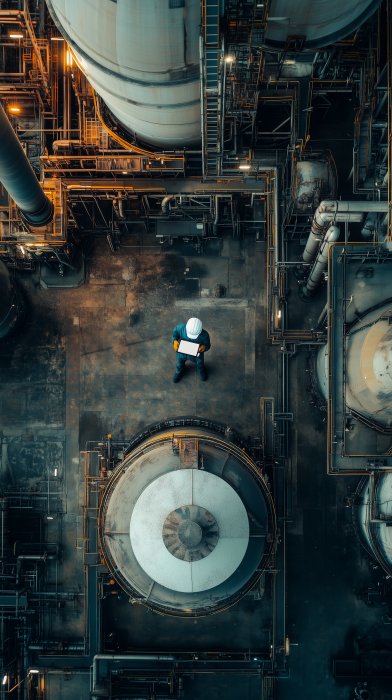 Oil Refinery Interior