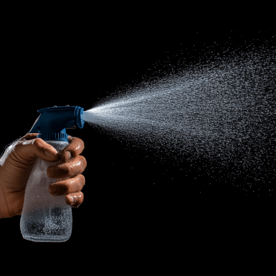 Water Spray from Hand