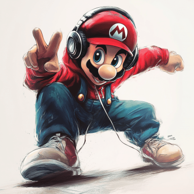 Super Mario Hip Hop Dancer