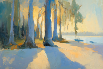 Peaceful Cedar Forest