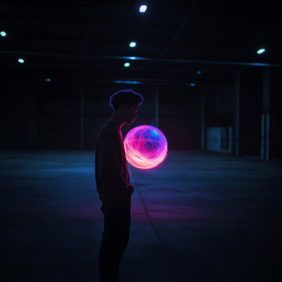 Young Artist in a Warehouse