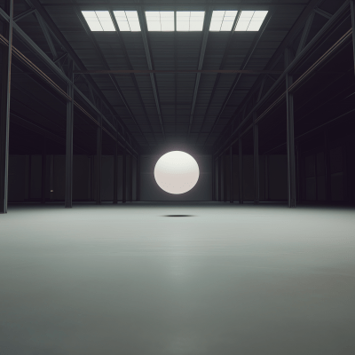 Floating Orb in Warehouse